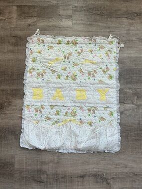 Baby Quilted Nursery Organizer Pocket - Yellow Accents